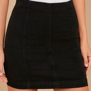 Free People Femme black skirt